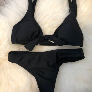 Black bikini swimsuit